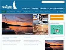 Tablet Screenshot of nautiness-sailing.com